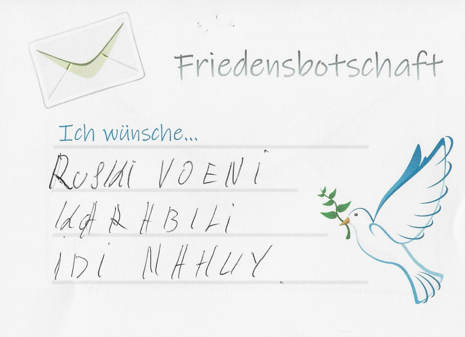 Friedensbotschaft (1)