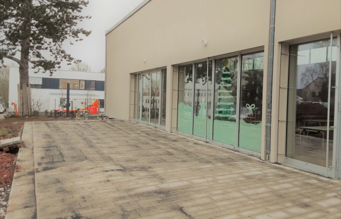 Terrasse an dem Bürgersaal